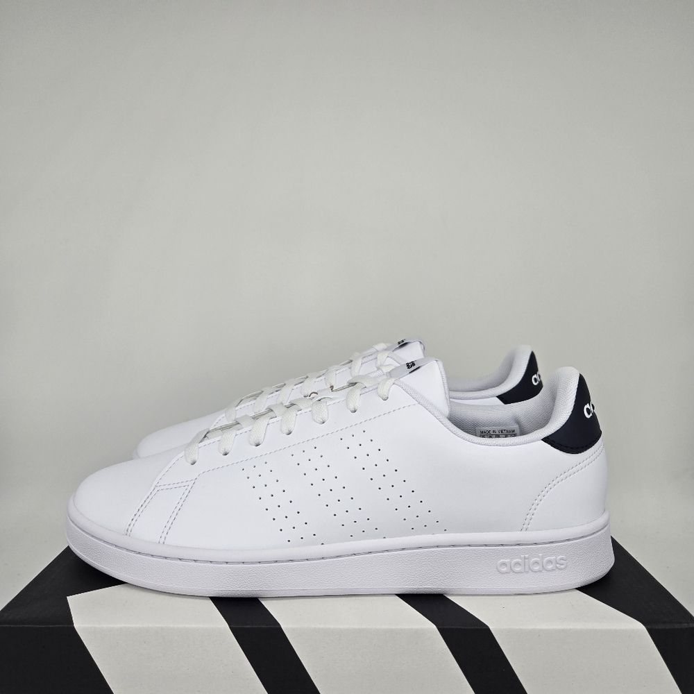New Adidas Advantage 'White Legend Ink' Men's Tennis Shoes Size 11
